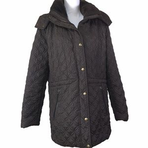 Marc New York Brown Detachable Hood Puffer Coat L